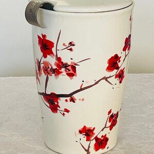 TEA FORTE Tumbler With Infuser, Cherry Blossoms ~  Kati Brewing System